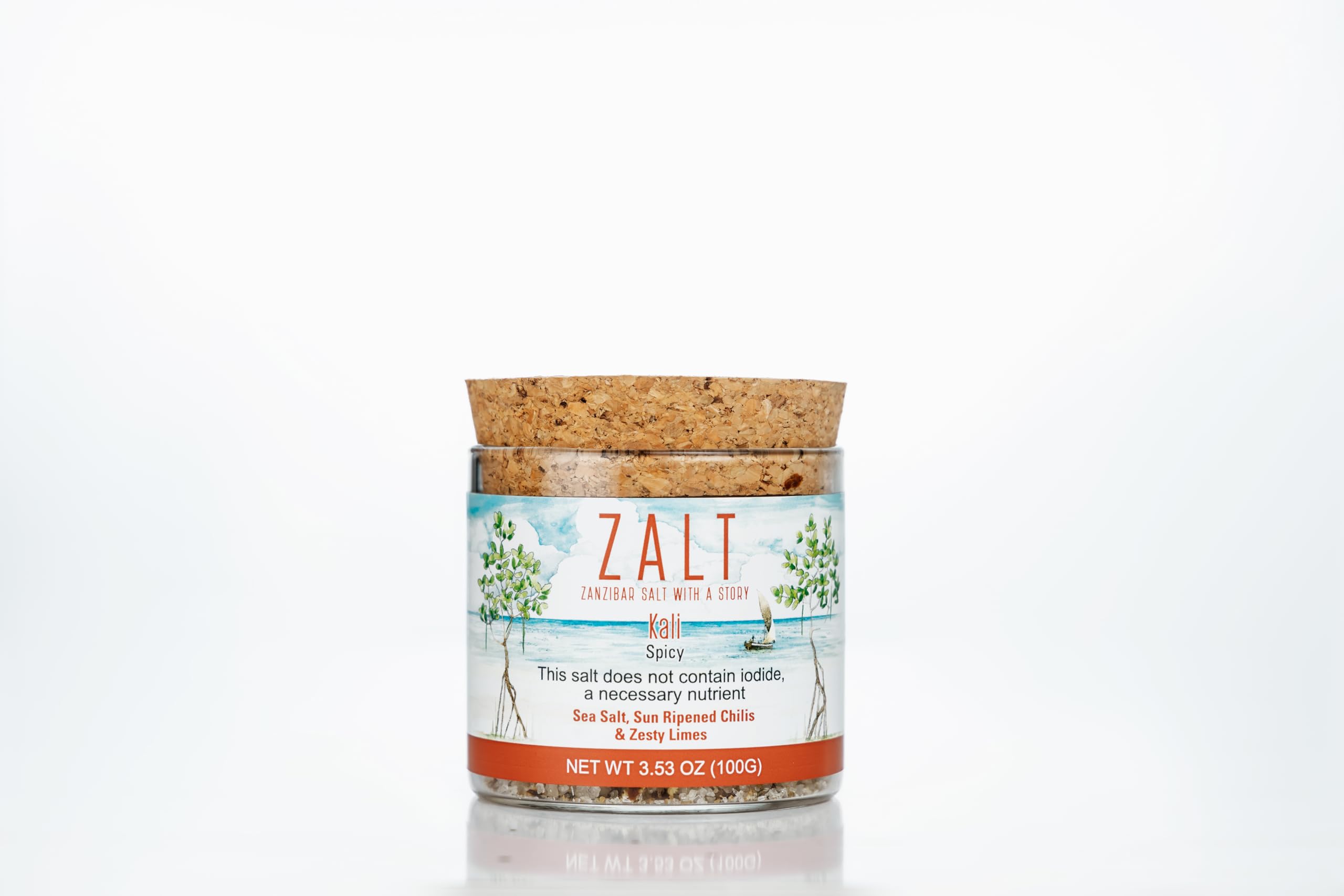 Amazon.com : ZALT KALI: Spicy - Seasoned Sea Salt Pinch Pot, 3.53